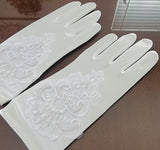 Gloves, Satin decorated
